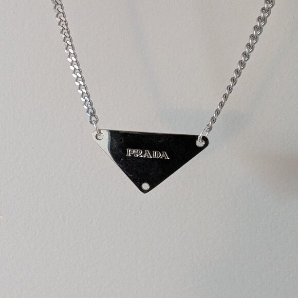 Prada Triangle Necklace - Picture 3 of 3